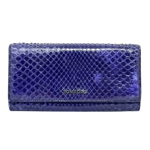 Tom Ford Purple Python Wallet - Picture 1 of 11